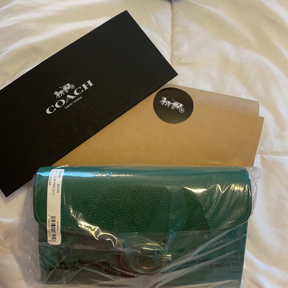 NWT Green Coach Tabby Crossbody - Picture 3 of 9